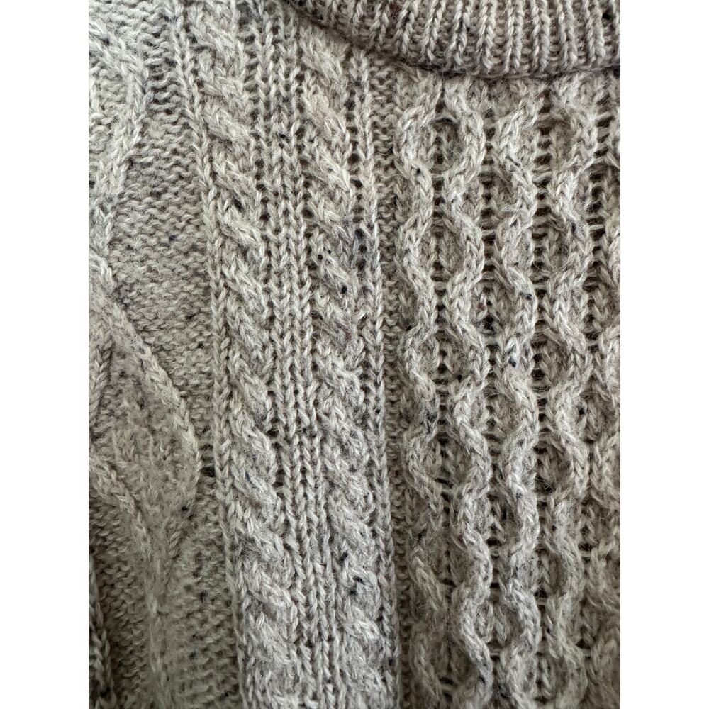 ARAN CRAFTS 100% Irish wool vintage Fisherman's sweater - S - Picture 2 of 9